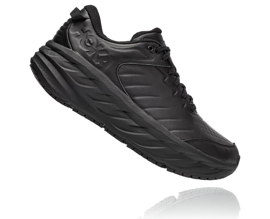 Hoka Australia One One Bondi Sr - Mens Running Shoes Black - DJLMS-3079